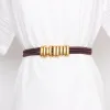 Ceinture élastique pour femmes, nouvelle robe élégante, joint de taille, boucle en métal