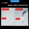 50pcs Adhesive Paper sticker film Waterproof PP PET A4 Laser Inkjet Printer Copier Craft Paper Label Matte Clear Surface film 2010211U