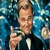 Vendi Leonardo Dicaprio Cheers Dipinti Art Film Stampa Seta Poster Decorazione della parete di casa 60x90cm176Y