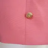 High Street EST 2024 مصمم الأزياء Womens Lion Buttons مزينة بيكيه Mini Skirt 240311