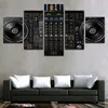 Immagine modulare Decorazioni per la casa Dipinti su tela Moderni 5 pezzi Musica DJ Console Mixer strumento Poster per soggiorno Arte della parete253x