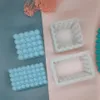 Hobbygereedschappen 3D Onregelmatige Bubble Nieuwe Stijl Siliconen Kaars Schimmel Kolom Cuboid Maken Was Gips Kunstwerk Kubus UV Epoxyhars Zeep316K