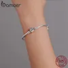 TOP KOOP 100 925 Sterling Zilveren Snake Chain Bangle Armband voor Vrouwen Luxe Sieraden 240226