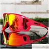 Lunettes de plein air Marque Lentille polarisée VTT Sports Vélo Vélo Lunettes de soleil Gafas Ciclismo VTT Lunettes Drop Livraison à l'extérieur Otvva