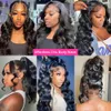 Body Wave 360 ​​Full spets peruk Mänskligt hår PRED PLUCKED 13x4 13x6 HD Spets Frontal Wig Water Wave Brasilianska peruker för kvinnor till försäljning