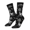 Men's Socks Happy Hollow Knight Retro Ghost Street Style Crazy Crew Sock Gift Pattern Printed