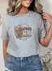 Frauen T-Shirt Kaffee Liebe Trend Leben 90er Jahre Kurze Ärmel Sommer Kleidung Drucken Grafik T-shirt Dame Mode Frauen fe Shirt T-stück L24312