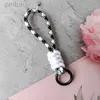 Keychains Lanyards Creative Flätad Lanyard Keychain för telefonfodral Kvinnor Anti Lost Knot Rep Strap Car Key Chains Diy Accessories Fashion Keyring LDD240312