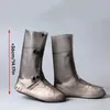 Capas para sapatos impermeáveis galochas laváveis antiderrapantes com botão galochas duráveis brancas 240307