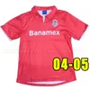 Retro Deportivo Toluca Mens Soccer Jerseys MORALES M. ARAUJO GUAME FER.Camisa de futebol NAVARRO BAEZA HUERTA 2004 2005 ternos 04 05