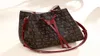 OC039S Neoonoe Fashion torebka Pokryte płótno prawdziwe skórzane torby kosmetyczne żeńska torba na ramię DHL Dostawa 7531697