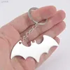 Keychains Lanyards Dragon Bat Koala Keychain Rostfritt stål Ferocious Cool Animal Halloween Jewelry for Men Teen Car Wallet Pendant Silver Color LDD240312