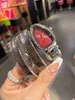 Zegarek AA Women Watch 32 mm ma podwójny ruch kwarcowy w kształcie węża z diamentowym ruchem ramki E42T