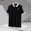 Designerka koszulka polo Mens Podstawowy biznes Polos T-shirt moda francuska marka haftowana odznaka ramię