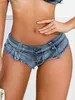 Shorts pour femme Sexy taille basse short en jean été court pantalons chauds plage fête club jeans sweat butin jean shorts ldd240312