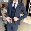 S7XLジャケット投資パンツファッションブティック格子フォーマルビジネスメンズスーツ