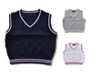 Modemarken Kinder Polos Weste Pullover Neue Kinder Pullover Baby Tops Kleidung Mädchen Oberbekleidung Jungen Ärmellose Pullover 0075247823