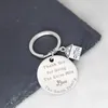 Keychains Thank You For Going The Extra Mile Keychain Stainless Steel Laser Engraved Home Pendant Accessories Letter Keyring Gift