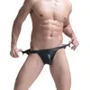 Couro b sexy cuecas jockstrap cuecas masculinas calcinha sissy gay casal bolsa erótica breve para homem gg riefs rief