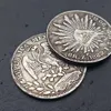 5pcs Mexico old eagle coins 1882 8 Reales copy coin copper gift Art collectible241h