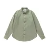 Womens shirt Designer Original Quality Amis Womens Blouses Spring/Summer New Love Avocado Green Standing Collar Shirt