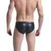 Couro b sexy cuecas jockstrap cuecas masculinas calcinha sissy gay casal bolsa erótica breve para homem gg riefs rief