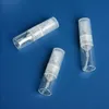 100 szt./Partia 1 ml/2 ml mini przezroczysta plastikowa butelka sprayu pusta perfuma atomizera butelki olejki eteryczne BBDLC