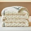 Super Thick Winter Warm Blanket for Bed Artificial Lamb Cashmere Weighted Blankets Soft Comfortable Warmth Quilt Comforter 240306