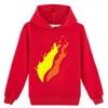 Autumn Winter Prestonplayz Casual Printed Boys Girls Hoodie Cotton Fashion Topps Kläder Barn Barn Barntröja Coat 240227