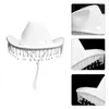 Berets Rhinestones Cowboy Hat For Girls Glitter Cowgirl Bride Wedding Birthday Party Costume Accessory