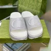 Slipare Sandals Designer Brand Wedge Rubber Cut-Out Slide Transparent Materials Fashion SHOESH240312