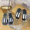 Zapatillas Mujer Moda Letra BUR Lujo Verano Hombres Flip Flat Goma Lienzo Sandalias Playa Diseñador Shoe1 Q240312