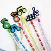 wholesale 60 Pcs / lot Crayons Standard Musique Joyeux Cadeau De Noël Pour les étudiants Enfants Bureau Papeterie École Stylo Fournitures 11 LL