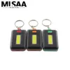 Chaveiros Lanyards Mini Chaveiro À Prova D 'Água Camping Suprimentos Led Chaveiro 3 Modos de Iluminação Ferramentas Ao Ar Livre Mini Lâmpada Com Mosquetão Chave Lanterna LDD240312