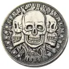 HB09 Hobo Morgan Dollar schedel zombie skelet Kopie Munten Messing Craft Ornamenten woondecoratie accessoires213m