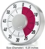 Okrągłe mechaniczne licznik czasu odliczania licznika klasowego Timer Kitchen z magnesem dla nauczycieli Nauczanie dzieci dla dorosłych biuro gotowania 240308