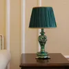Bordslampor Energisparare-Europeisk klassisk lättvikt lyxstudio hartslampa retro vardagsrum sängen amerikansk