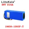 Liitokala 48v 15ah 18650 batteria e-bike li ion batteria batteria kit di conversione scoot di conversione bafang 1000w xt60 plug 54.6V caricatore