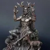 Estatuas de resina Cernunnos estatua sentada escultura dios celta figura estatua del inframundo para la decoración del jardín del hogar 2107273196
