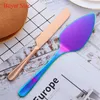2PCS/Set Stainless Steel Cake Tools Cakes Shovel Pie Pizza Spatulas Pastry Cheese Cutter Gold Bread Knife Baking Cooking Tool T9I002587