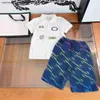 Nuove tute per bambini T-shirt set vestiti per bambini Taglia 110-160 CM POLO manica corta e pantaloncini con stampa logo colorato 24Mar