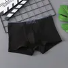 Underpants EXILIENS Brand Solid Cotton Boxer Men Underwear Calzoncillos Slips Hombre Mens Boxers Cuecas Masculinas Man Panties M-3XL 2221