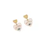 New Multi Color Oil Dropping Eye Personalized Stainless Steel Love Earrings, Trendy Earrings E447