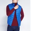 Mannen Dunne Domn Vest Casual Licht Down Top Selling Rits Big Size Collectie 6 Kleuren Mannelijke Witte Eend MWB014 240229