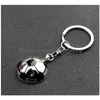 Party Favor 100Pcs Metal Soccer Keychain Mens Novelty Trinket Zinc Alloy Football Key Ring Funny Gifts198 Drop Delivery Home Garden Fe Dhajl