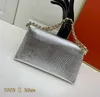 Women clutch bag Metal chain Designer Handbag Leather wallet Front logo printing Shoulder bag Can store wallet cell phone keys lipstick Multifunctional Totes purse