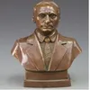 WBY --- 516 BRONZE COPPER CARVING STATUE VLADIMIR PUTIN BUST FIGURINE ART SCULPTURE235Q