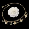 Luxe 18k gouden ketting ontwerper sieraden ontwerper voor vrouwen diamanten parel bijenkettingen kettingen