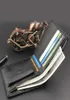 Praktiskt fickmynt Bifold Casual Portable Purse Classic Pu Leather Simple Men Wallet Card Holder Gift Slim4326123