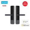 AQARA N200 스마트 도어 잠금 지문 블루투스 암호 NFC 잠금 해제 Mijia BPPLE HomeKit Smart Linkage with Doorbell 20267U와 함께 작동합니다.